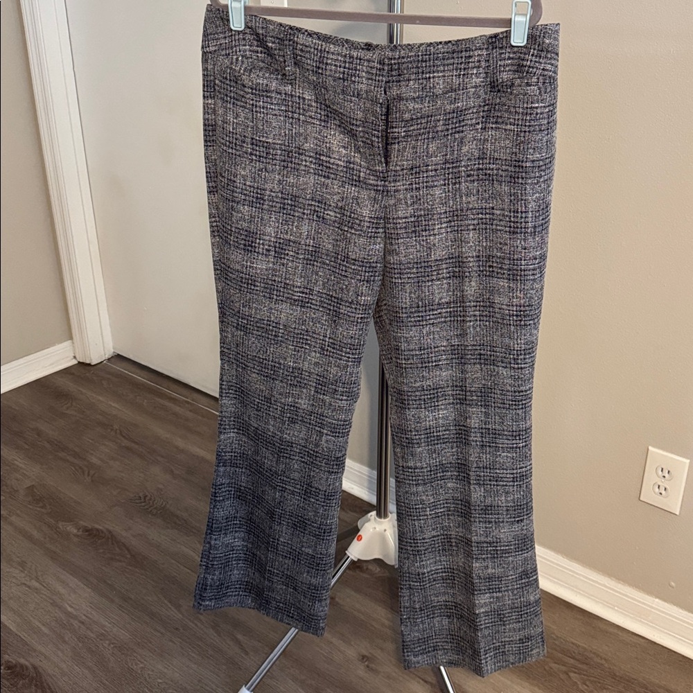 New York & Company Charcoal Checkered Pants